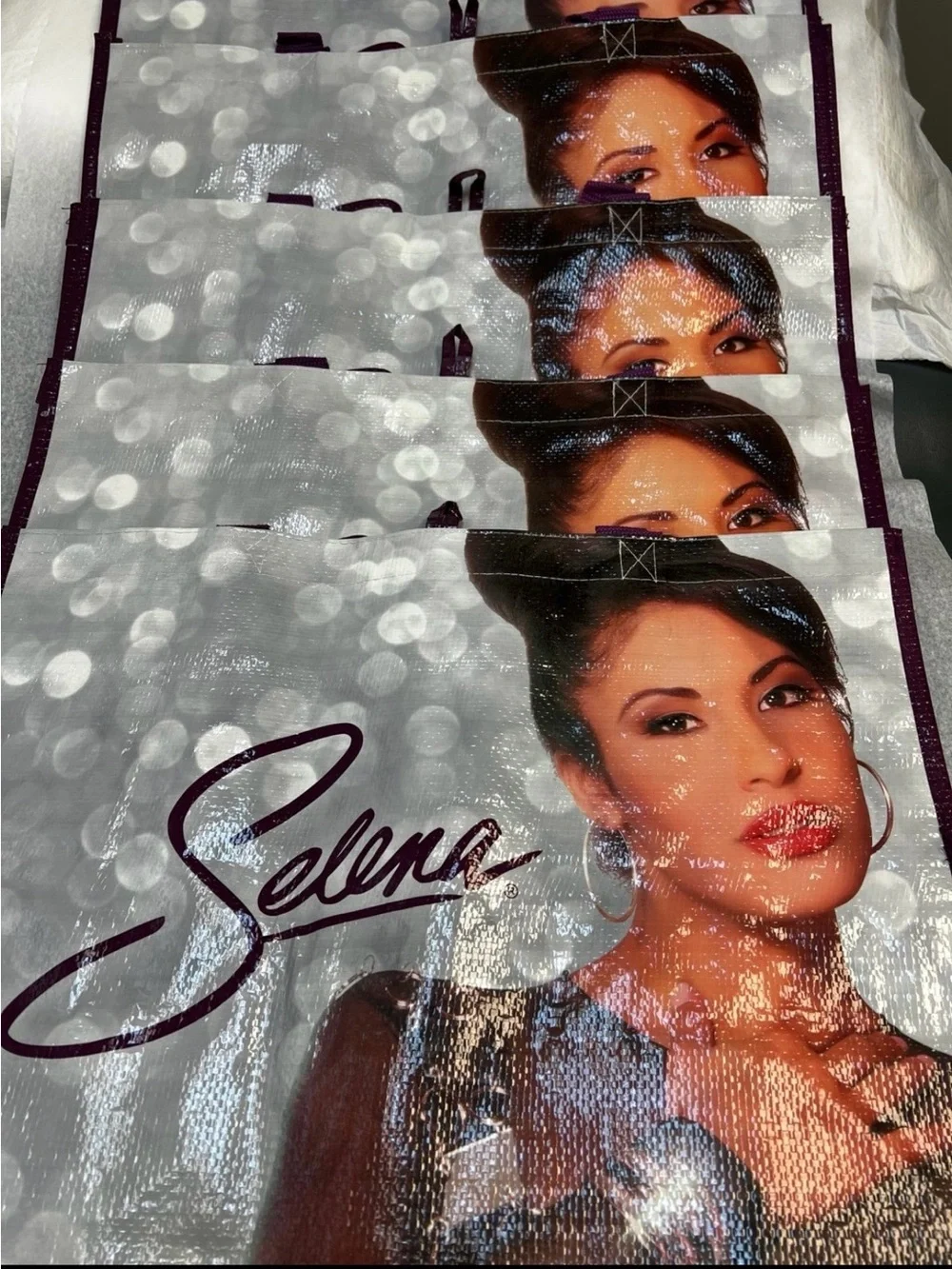 Selena Quintanilla HEB Exclusive Reusable Tote bags bundle of 5 NEW